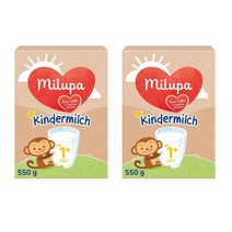 Milupa 독일직배송 밀루밀 킨더밀쉬1＋ 아기우유 아기우유 아기분유추천 독일분유 독일우유 550g 2개