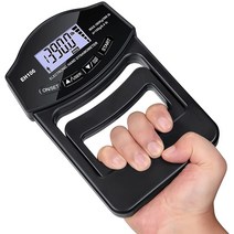 Grip Strength Tester 396Lbs/180Kg Digital Hand Dynamometer Meter USB LCD Screen, 01 다크 그레이
