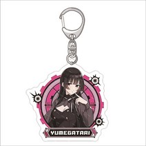 리제로 캐릭터 프린팅 아크릴 팬던트 키홀더 열쇠고리, C 양면_6cm