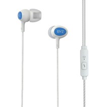 BYZ-유선 헤드셋 (마이크 포함) 인이어 이어폰 틸트 스타일의 게임용 헤드폰 3.5MM 플러그 아이폰 삼, 01 WHITE