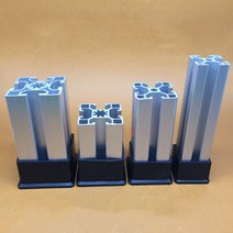 판넬 후레싱 샌드위치 부자재 샌드위치패널 유바 인테리어마감재 단열 지붕자재 1pcs 알루미늄 프로파일 고무 발 커버 2040 3030 4040 받침대 두꺼운 미끄럼 방지 패드 사각, [06] 4080