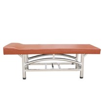 떄밀이 베드 스테인리스 목욕탕 사우나 마사지 세신 침대, 길이185폭70높이65 브라운 구멍없음