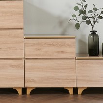 Yotta N621 2단 수납 서랍장 500 2colors, 월넛