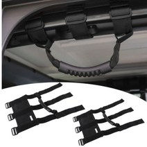 2/4 도어 롤 바 지프 랭글러 액세서리 잡아 당김 핸들 YJ TJ JK JL 스포츠 사하라 자유 루비콘 X & 무제한|Interior Mouldings|, 1개, 2PCS Black, 단일