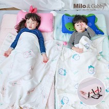 밀로앤개비 분리형 모달 사계절 어린이집 낮잠이불 미니베개 세트, 리틀캐리커처 로라/미니 발렌타인세라1마이크로미니1