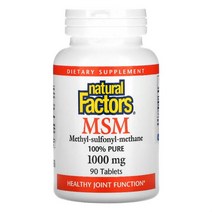 내추럴팩터스 엠에스엠 옵티엠에스엠 MSM OptiMSM 1000mg 90정