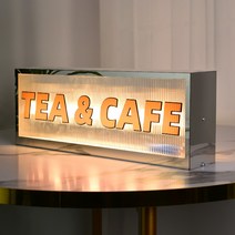 주문제작 갈바 돌출 철제 간판 프레임 양면 아크릴, 40x15x8cm개, 양면 조명 (표지판메세지 문의바람)