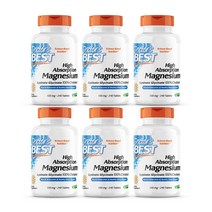 [미국 직구]닥터스 베스트 하이 앱솔션 마그네슘 100mg 240정 MZ156225162783, 6개