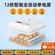 병아리 부화기 부화기온도조절기 인큐베이터 루틴 치킨 소형 가정용 완전 자동 지능형 오리 거위 계란, 12개의 스마트 단일 배터리 - 업