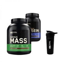 +쉐이커 옵티멈뉴트리션 시리어스매스 2.72kg 초코맛 + 골드카제인 초코 850g