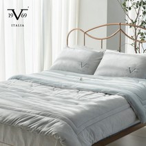 19V69 ITALIA 소니도르 극세사 차렵 이불 세트 Q_펄블루