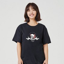 키밍 해골 로고 여름반팔티 청바지코디 반팔티코디