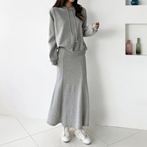 퍼니걸스 2517 배색 스커트 트레이닝 세트 여성의류