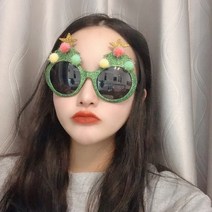 얄리샵 크리스마스 안경 10종, 05