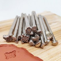 도자기 문양 전사지 전사 스티커 컵 아트 필름 pottery stamps for embossing leather tools 스테인레스 스틸 꽃 펀치 diy 세라믹 수동 스탬프, ex-c433