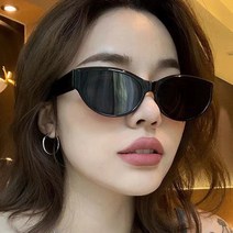 여성 캣츠아이 패션 선글라스 안경닦이+케이스