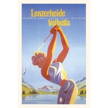 (영문도서) Vintage Journal Golfing in Switzerland Paperback, Found Image Press
