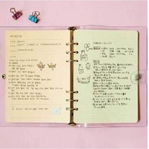 6공다이어리 속지 A5 리필 바인더 파트텔 다이어리 노트