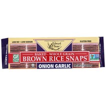 에드워드앤선즈 브라운 라이스 스냅스 어니언 갈릭 글루텐 프리 저지방, 100g, 1개