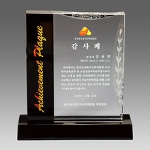 크리스탈 감사패 부모님 감사패 회갑 칠순 퇴임 퇴직 공로패 LED LED조명기능 자개 원목, 1개, G2132 크리스탈 투톤 상패
