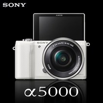 소니 정품 A5000+16-50mm (렌즈포함) 셀카 미러리스 k, 블랙, 단품