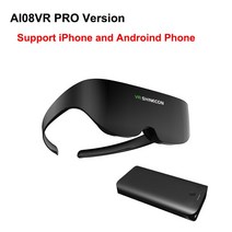 ar글래스 스마트글라스 새로운 VR 헤드셋 거대한 화면 가상 현실 3D 안경 스마트 폰 영화 버전 홈 시어터, 02 Movie Version