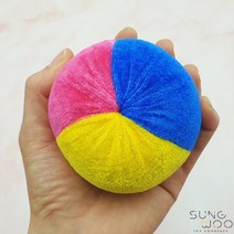 벨벳소재천오재미 오자미 색상 랜덤발송, 코믹가죽오재미