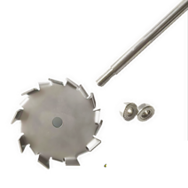 특수 임펠라 임펠러 샤프트 교반기 팁 날 impeller, 40cm 스테인레스 스틸 막대가 있는 18cm