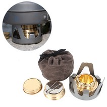 소형 휴대용 스토브 버너 화로 카라반 캠핑카 글램핑, 골드