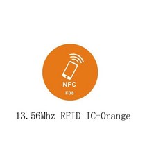 [케이로] 125469 M1 Mifare 출입 통제 카드 스티커 스마트 안티 마그네틱 RFID 키 태그 붙여 넣기 가능 토큰 125Khz TK4100 1356Mhz 10 개, 13.56Mhz orange, 13.56Mhz orange