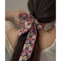 Rose 리본 헤어밴드 쁘띠스카프 Spring 트윌리 머플러