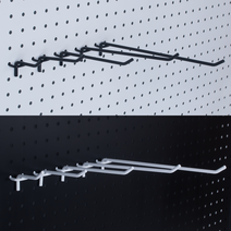 타공판 타공보드 철판 메쉬보드 소품걸이 철재후크, 화이트, 1개