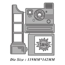 필름 카메라 폴라로이드 사진기 인화 미니 폴라로이드 카메라 세트 DIY 스크랩북 앨범에 대 한 금속 절단, 01 LG21-3280