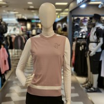 루이까스텔 가을 여성 골프 아이루카 엠보자수 라운드 조끼 베스트 3LCVT941 핑크 루이777