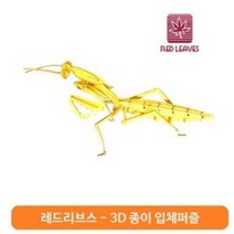 [AHJ_3499590] 레드리브스 동물-사마귀(Y) PT1502-03 곤충 학습퍼즐 입체퍼즐 어린이선물 퍼즐조립 종이입체퍼즐 쓰리디퍼즐
