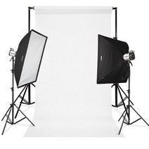 FOMEX 포멕스 E400 SS-B 세트/사진 조명/홈스트로보, 이동형 (배경지 135cm), 1개