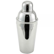 Winco 스테인리스 스틸 3피스 칵테일 쉐이커 세트 473.2ml(16온스), 6