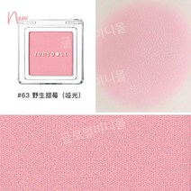 Judydoll 오렌지 플라워 블러셔 볼터치 퍼플 블루 매트 컬러 쉐이딩 쿨톤쉐딩 스틱하이라이터 핑크하이라이터 컨투어 쉐딩하이라이터 하이라이터컨실러, 2g, 63 야생 달콤한 딸기