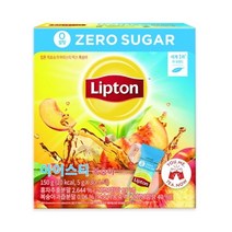 립톤 제로슈가 아이스티 복숭아 14gx30T 유니레버, 30개