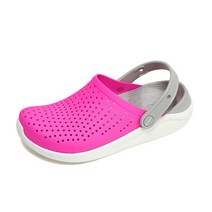 [크록스] 키즈 라이트라이드 클로그 일렉트릭핑크 205964-6QR