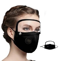 남여공용 안면 고글 마스크 투명고글 탈부착 안면보호, 그레이