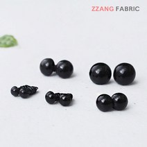 짱패브릭 (10set)나사형블랙인형눈-6size 인형눈, 9mm