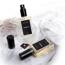새로핸즈 스크류 타입 유리 향수공병 사각 블랙캡 28ml, 단품