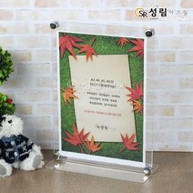 고급형 T자 A4 전단지 아크릴 꽂이 케이스 스탠드 POP, T자 회전형꽂이 A4