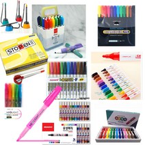 6색 12색 네임펜 세트 24색 유성매직 12색 보드마카 20종 모음, 2번)라인프러스 12색 (원) 네임펜 세트