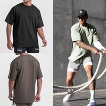 똑소녀 남성용 데일리 머슬핏 반팔 티셔츠