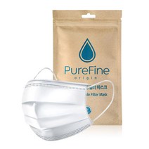 퓨어파인 비말차단용 3중필터 마스크 5매