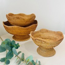아둥놀이터 라탄 과일 바구니 빵 바스켓 카페소품, 대형