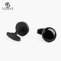 남성용 스 링크 TOMYE XK19S126 매트 블랙 라운드 공식 캐주얼 독특한 드레스 셔츠 선물용 웨딩 단추