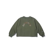 챔피온 21FW ASIA 여성 C로고 11.5oz Reverse Weave® 기모 스웨트셔츠 DARK GREEN CKTS1F673E3
